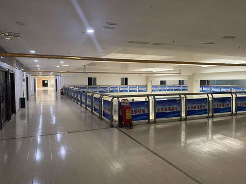 2023年7月,東盟農特產品交易中心三樓只有零星幾家做直播業務的茶葉公司,沒有發現中廣通公司的痕跡。(   /圖)